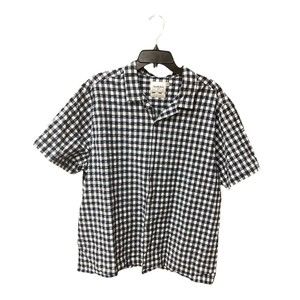 Goodfellow & Co Mens Button Down Sz XXL Plaid Blue White Shirt Business Casual